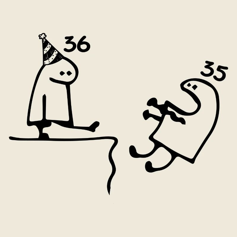 36 ans : Adieu âge 35 ans, Joyeux 36e anniversaire