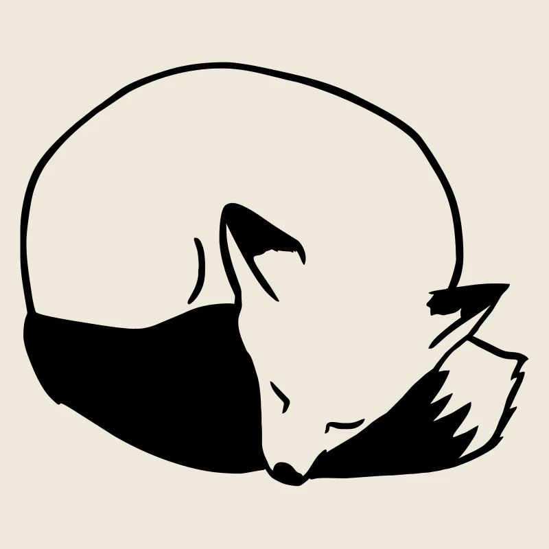 Fuchs schlafend: Niedlich, Kawaii & Comic Stil