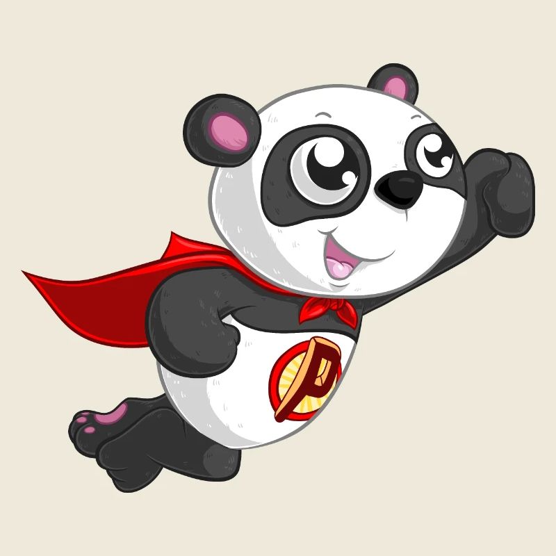 Superhelden Panda