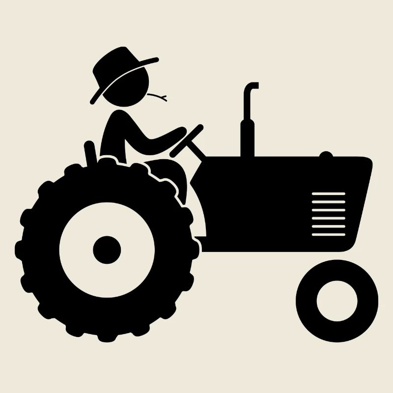 Farmer on tractor