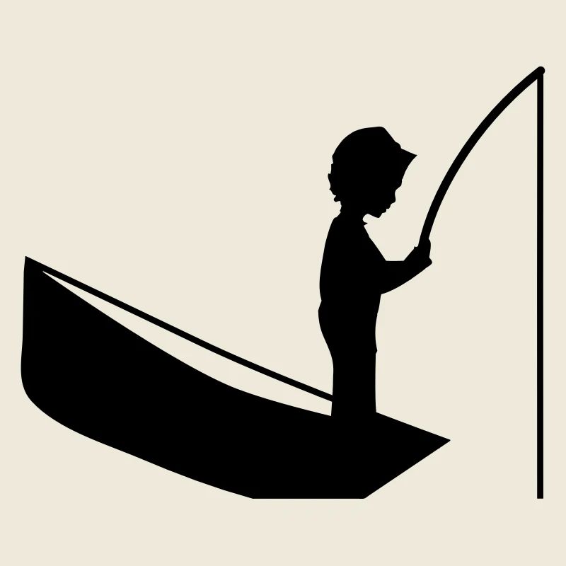 A boy with a fishing pole
