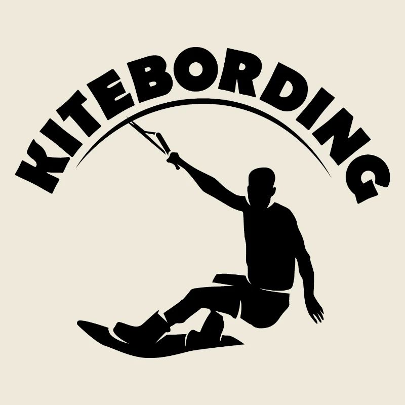 Kiteboarding Symbol Logo Team Kite Surfer Surfing
