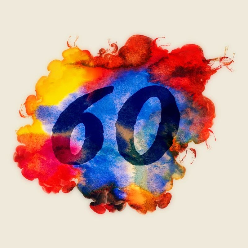 60. Geburtstag - Aquarell