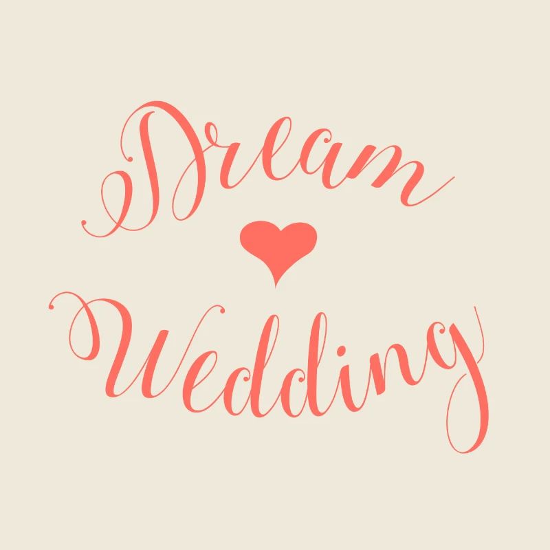 Mariage de rêve lettrage fête de mariage