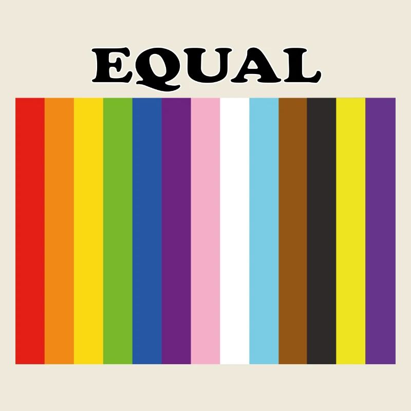 Gleiche inklusive Pride-Farben