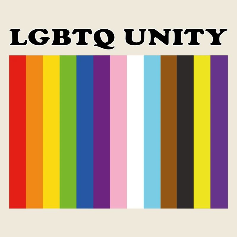 LGBTQ Pride Unity Inklusive Pride-Farben