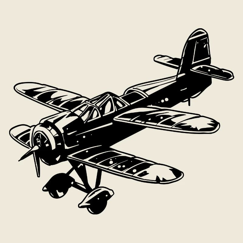 Propeller Flugzeug Grafik