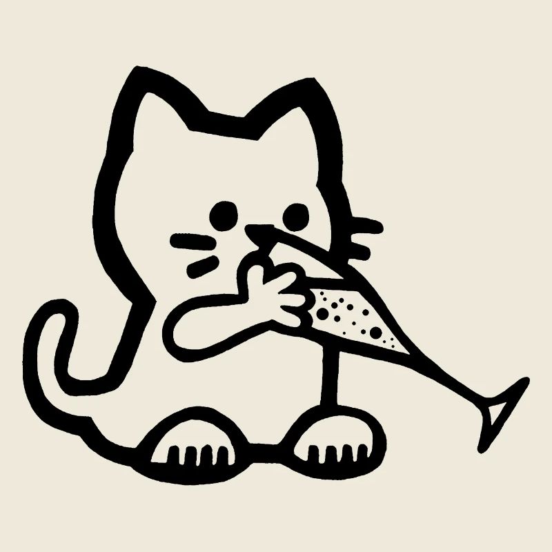 Chaton qui a soif