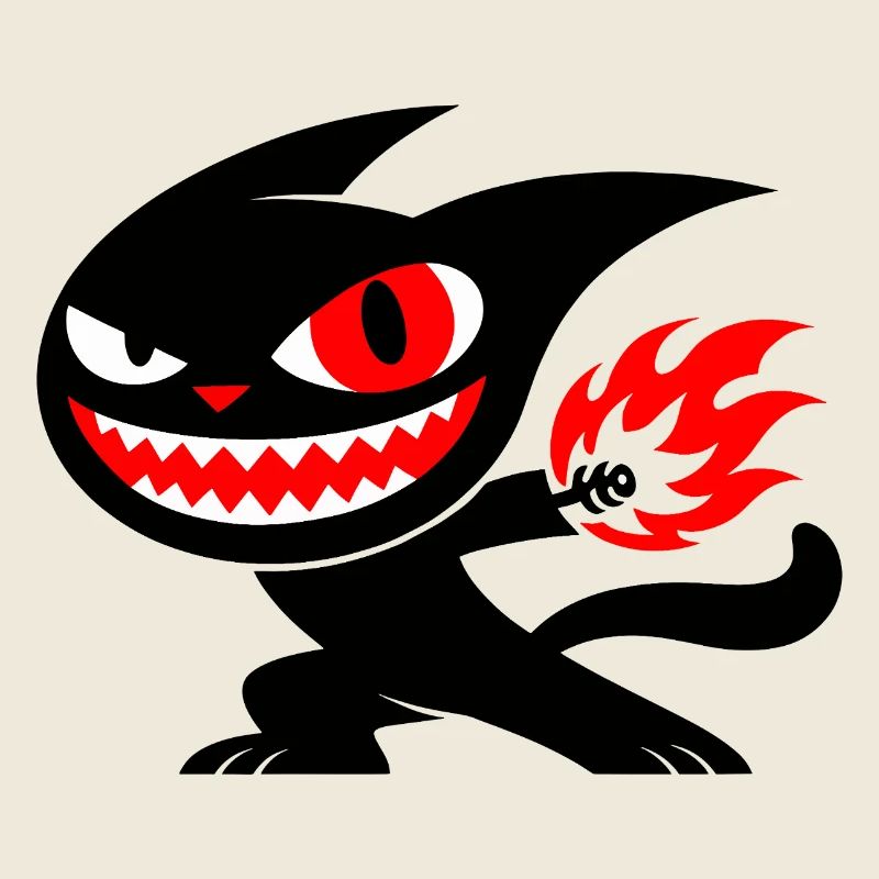 Creature on fire