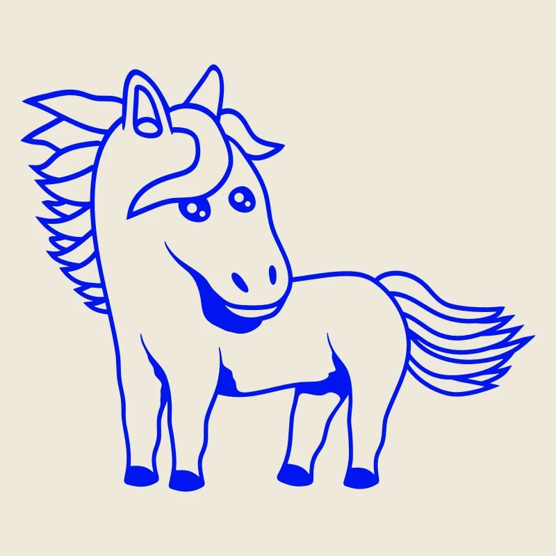 Pferd Süß Pony Fohlen Pferdemädchen Niedlich Comic