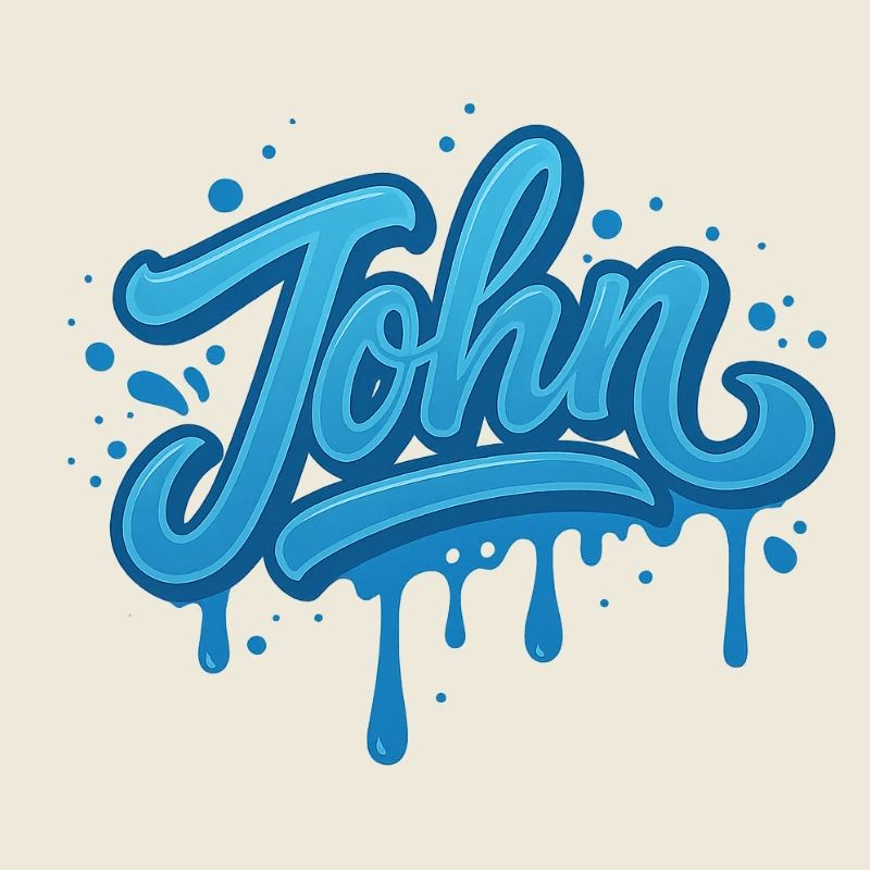 Graffiti JOHN Name Geschenk Ideal Druckbar auf t