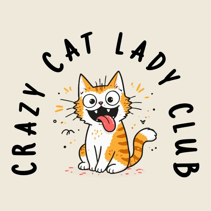 Club de la Chat folle Chat Drôle de Chat Diction