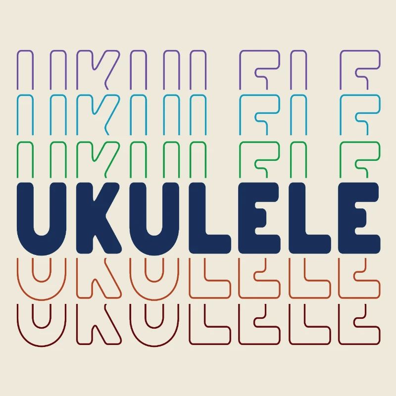 Ukulele typography