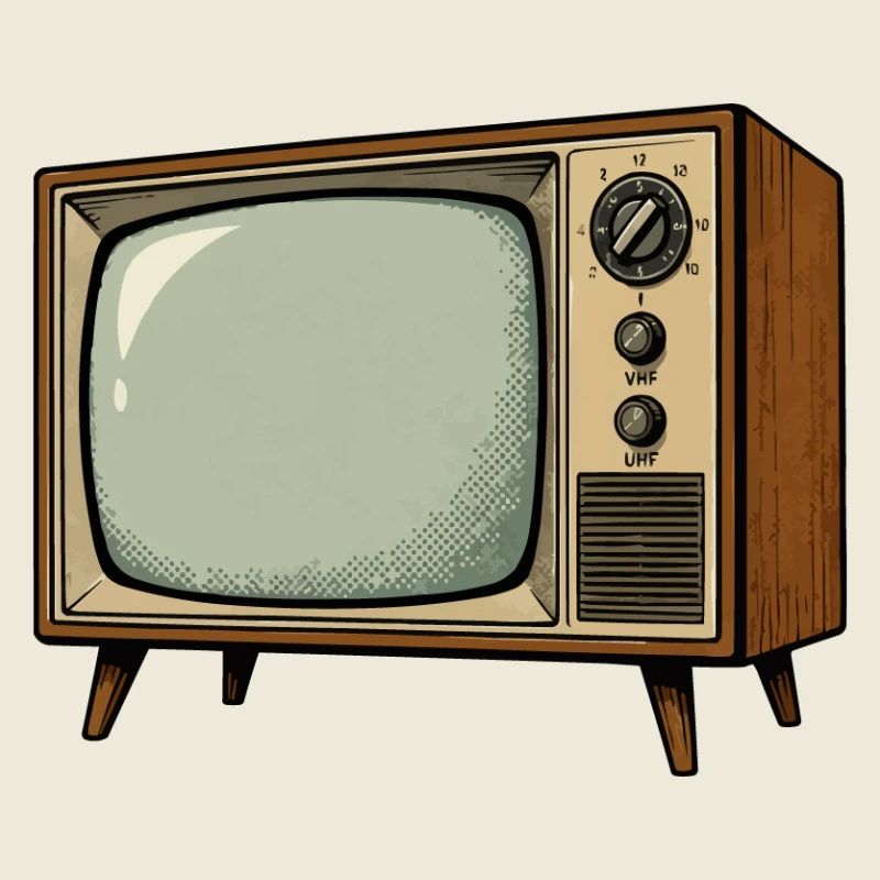 Retro Fernseher Illustration
