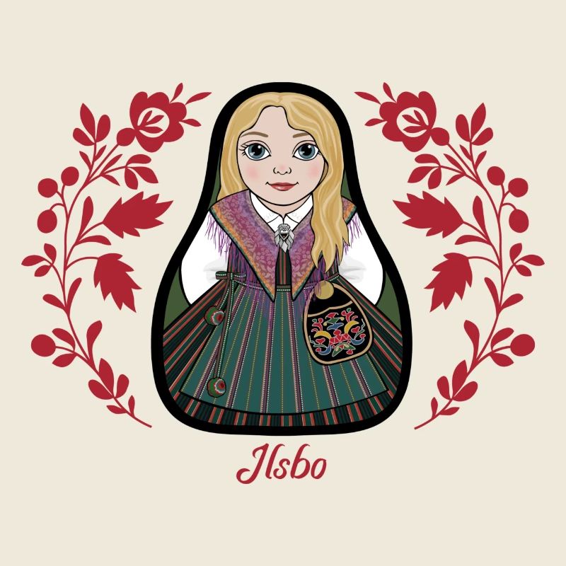 Ilsbostinta mit Blumen.