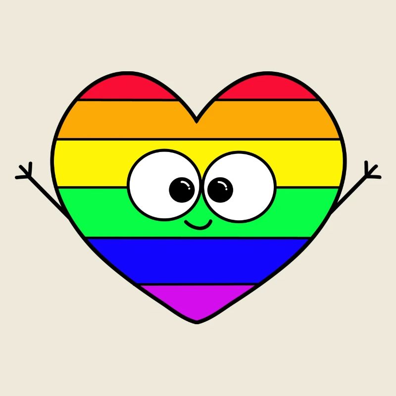 Regenbogen Herz