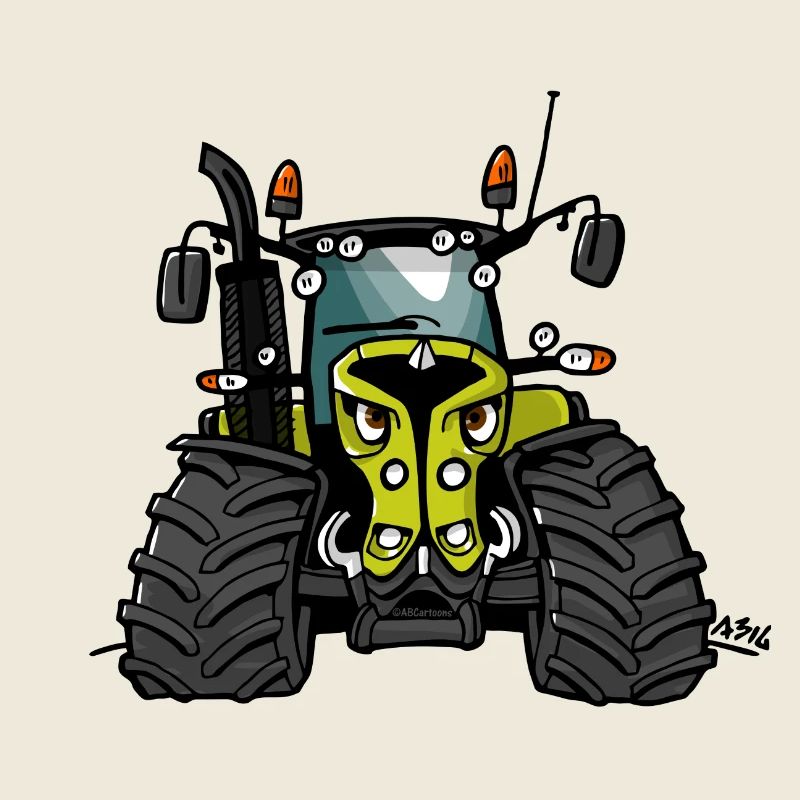 0300 light green tractor