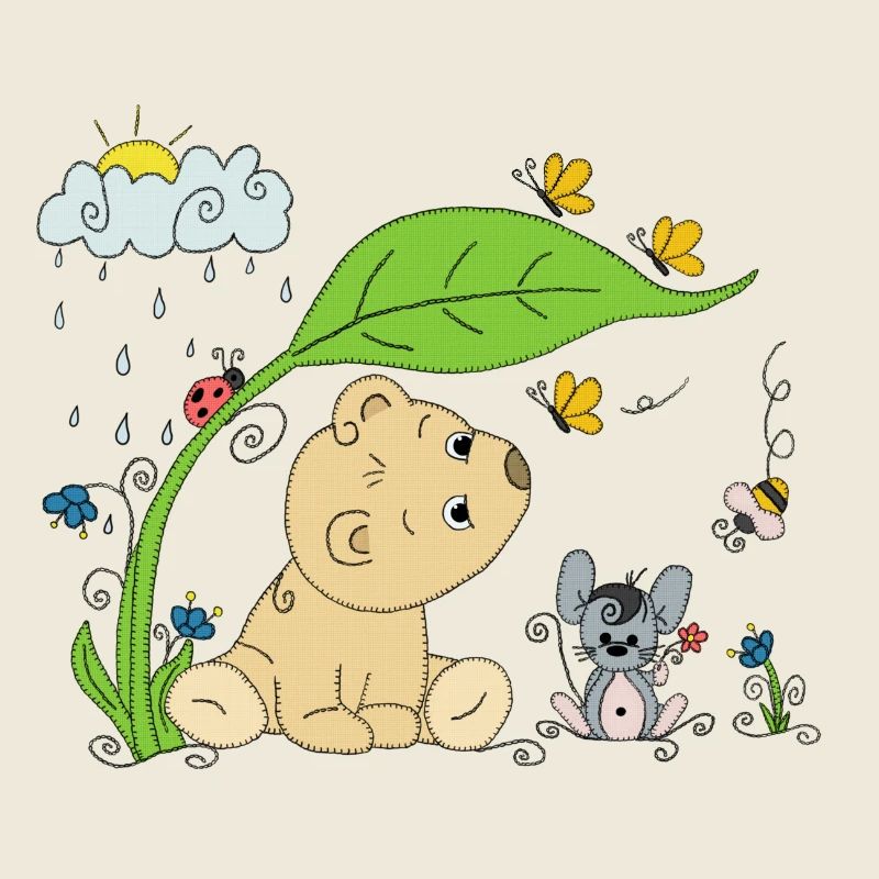 Bärchen im Regen