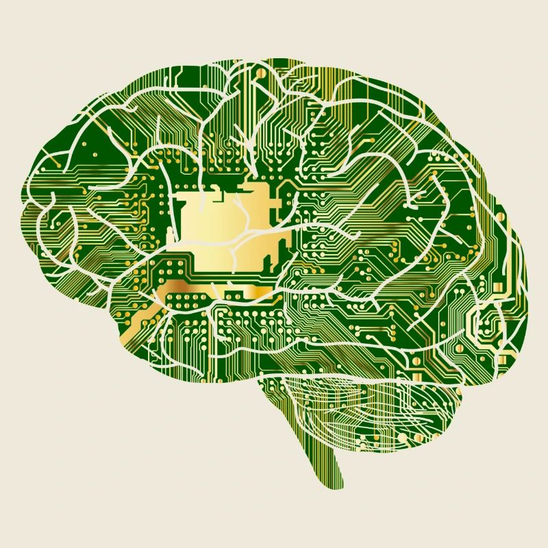 Brain Computer Chip Chip Computer