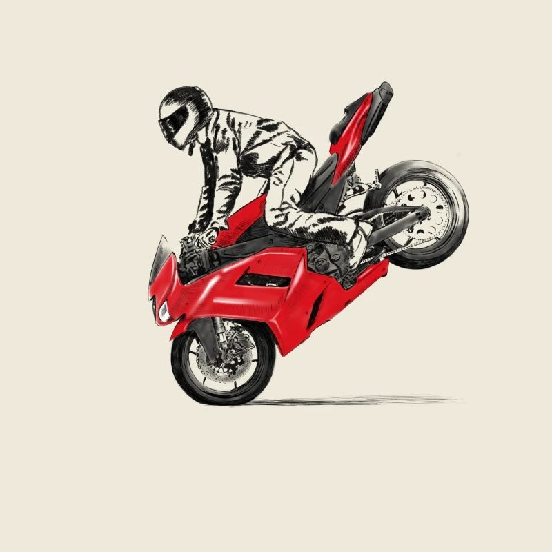 Motorrad Trick