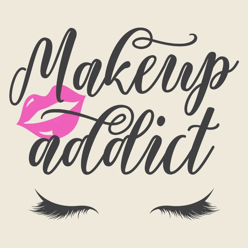 Custom design pink lips long eyes eyelashes