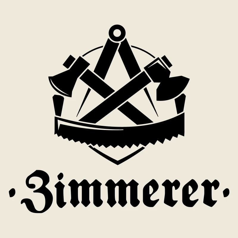 Zimmerer, Zunftzeichen mit alter Schrift