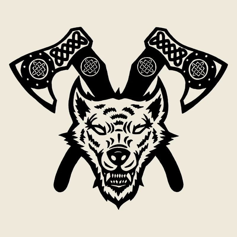 Äxte des schwarzen Wolfs und der Wikinger