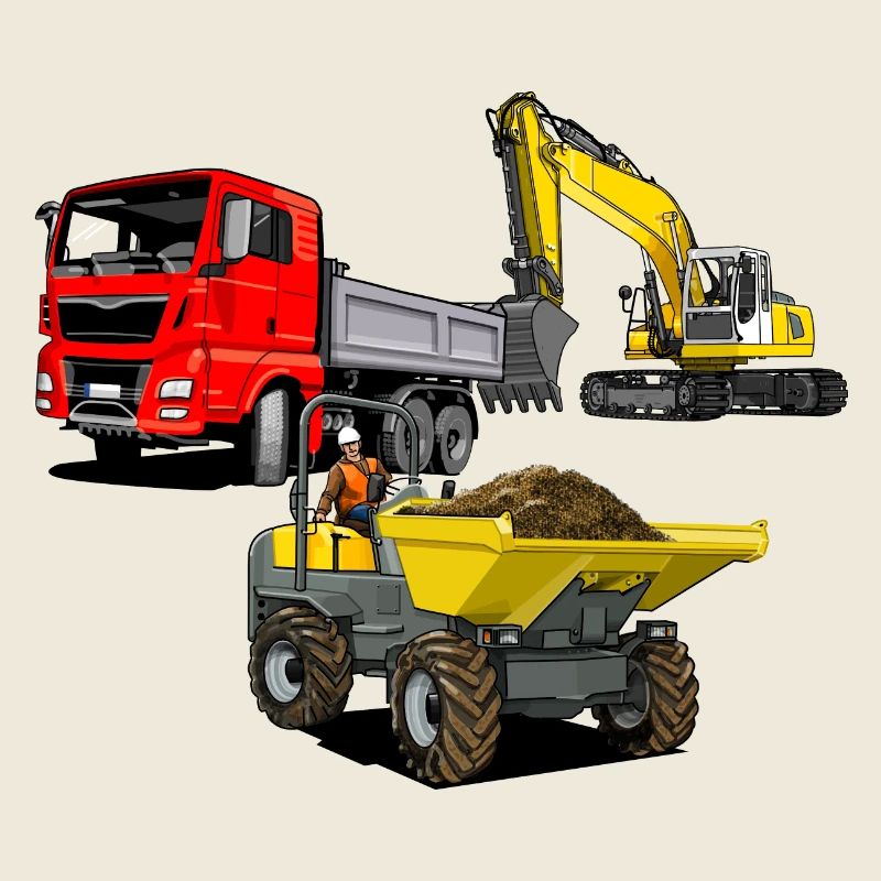 Construction site vehicles