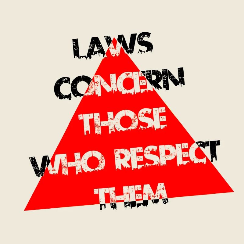 Red Triangle Distress Typography