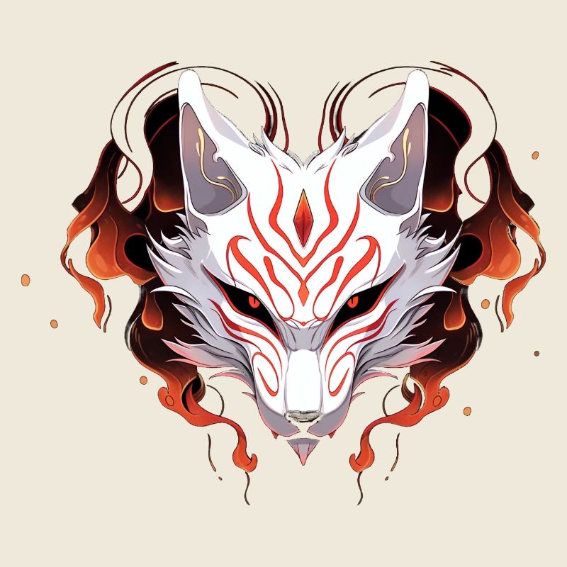 Kitsune-Maske
