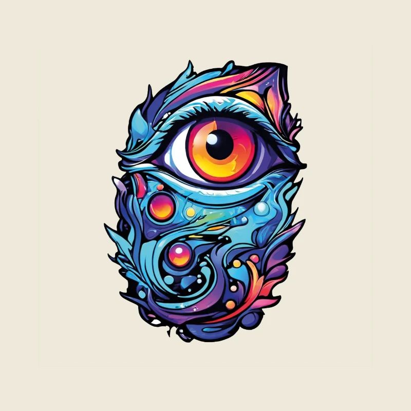 L’œil de l’imagination : une flambée de couleurs dans chaque regard