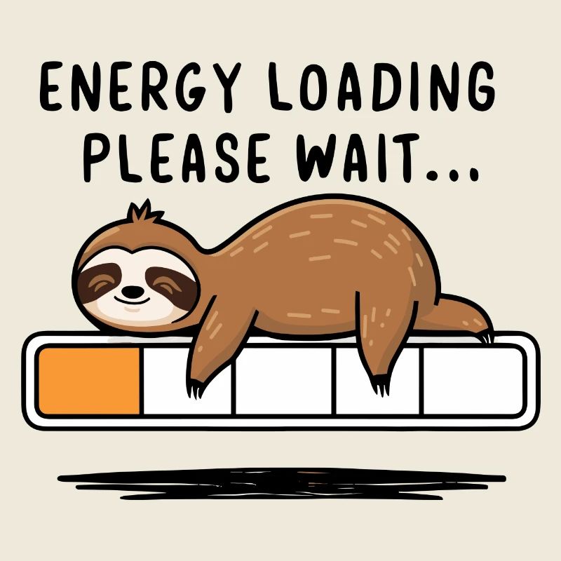 Energetizing Sloth - Entspannung Humor Geschenk