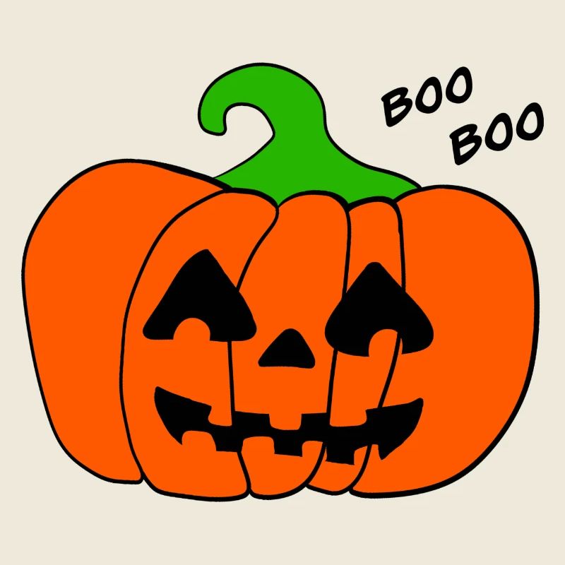 Halloween Kürbis Boo