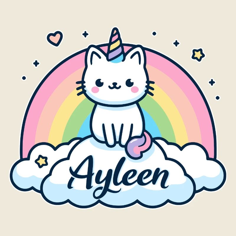 Ayleen Surname First Name Unicorn Cat