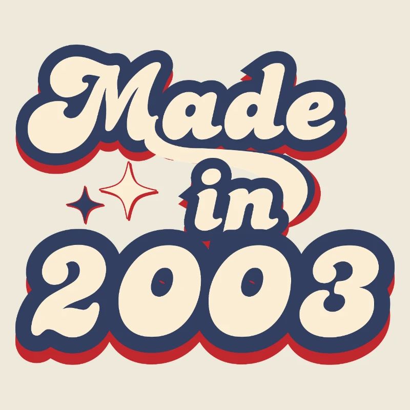 Hergestellt im Jahr 2003 Retro