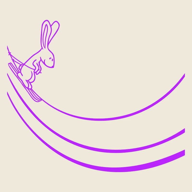 Bunny Ski Bunny Ski Jumping Ramp Skiing Snow