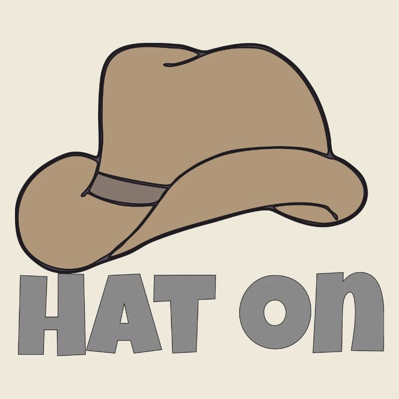 hat on