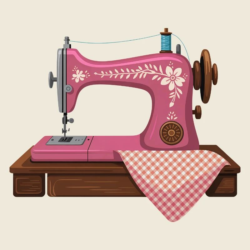 Machine sewing and embroidery
