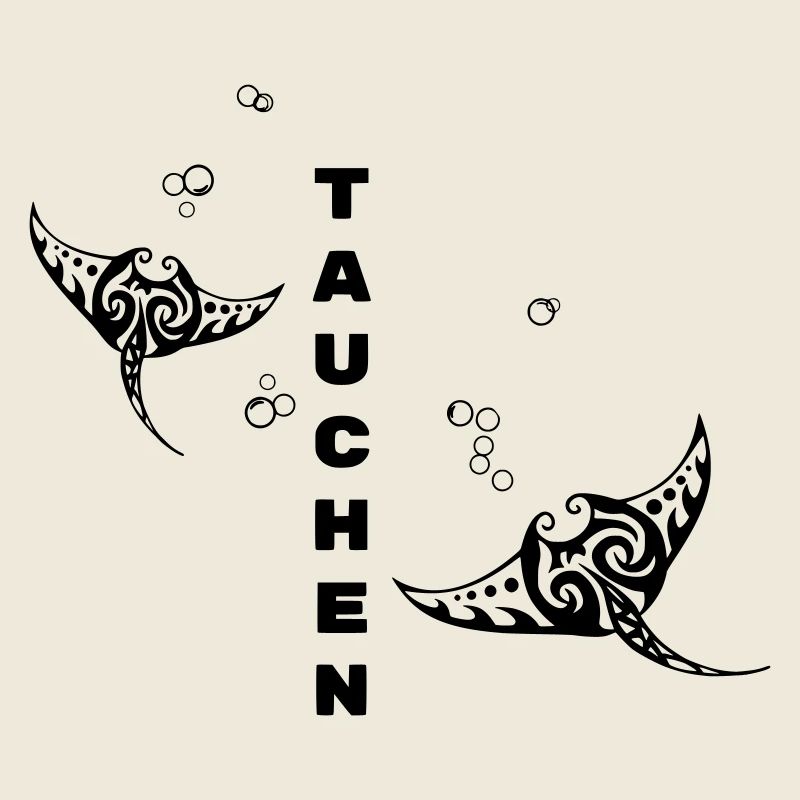 Tauchen – Tribal Manta Rochen Design