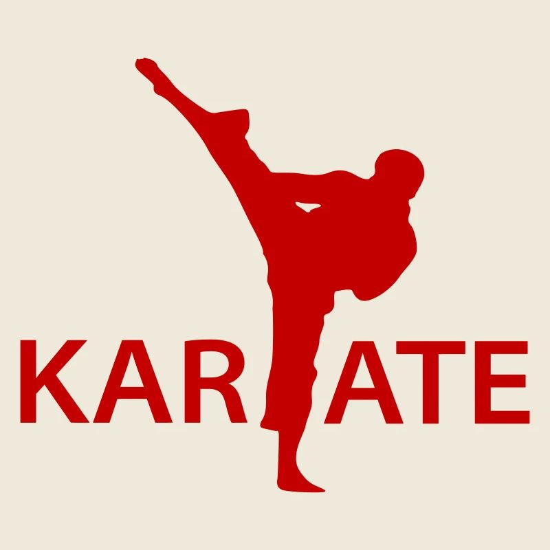 Silhouette de coup de pied de karaté