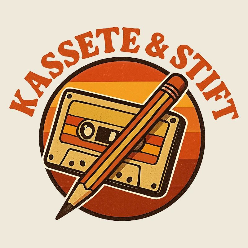 Cassette et Crayon rétro