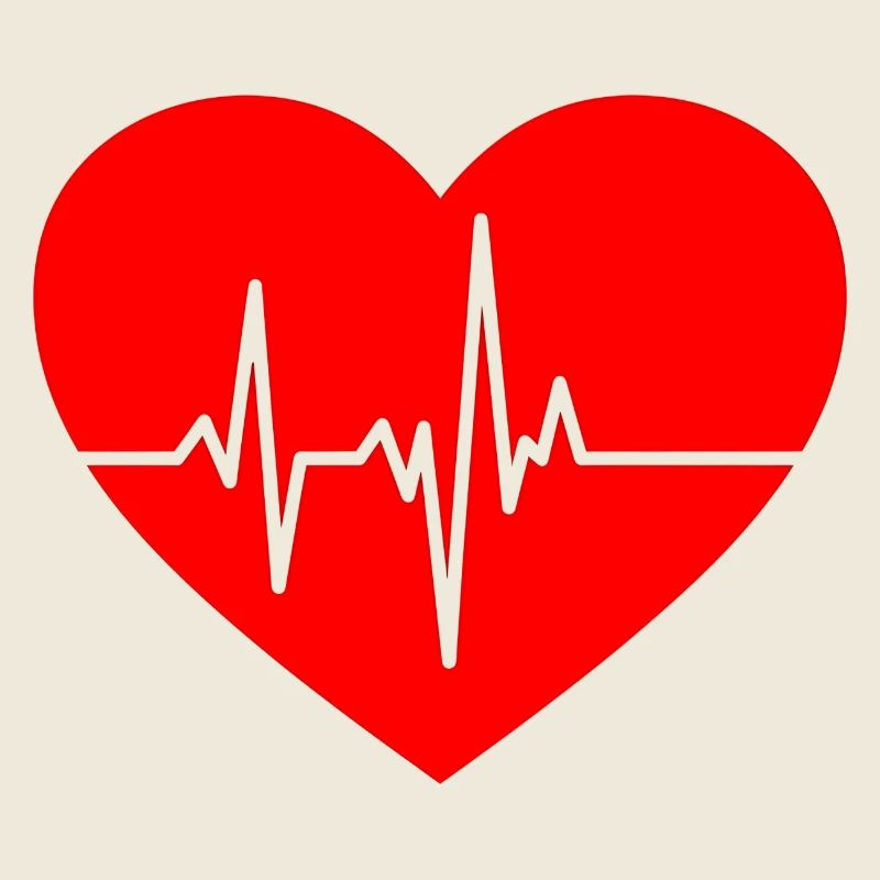Conception du battement cardiaque avec ligne ECG