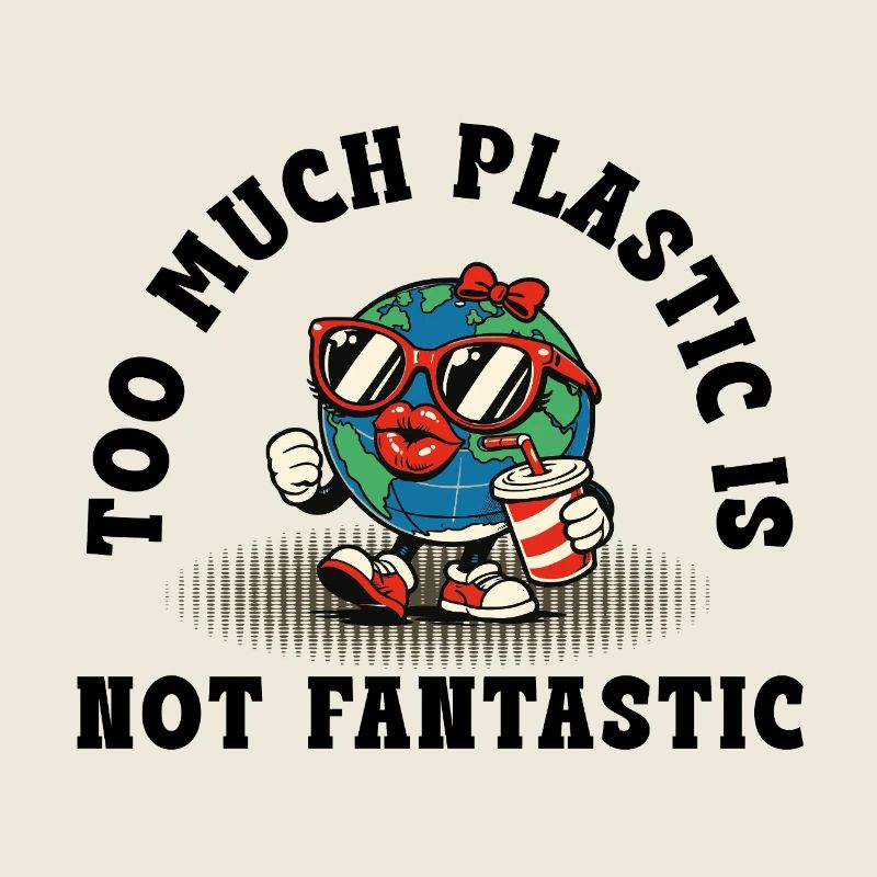 Plastic Is Not Fantastic – Retro Umwelt Statement
