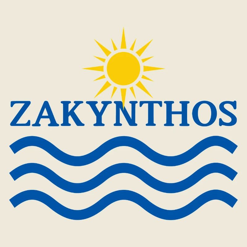 Zakynthos Sun Waves Motif