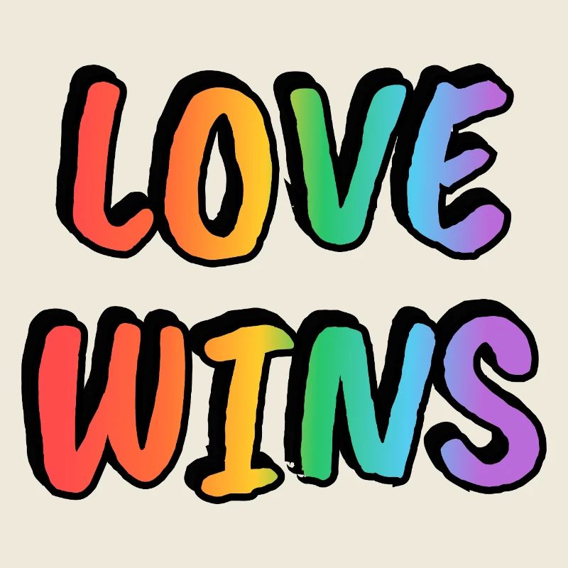 L’amour gagne le gradient arc-en-ciel