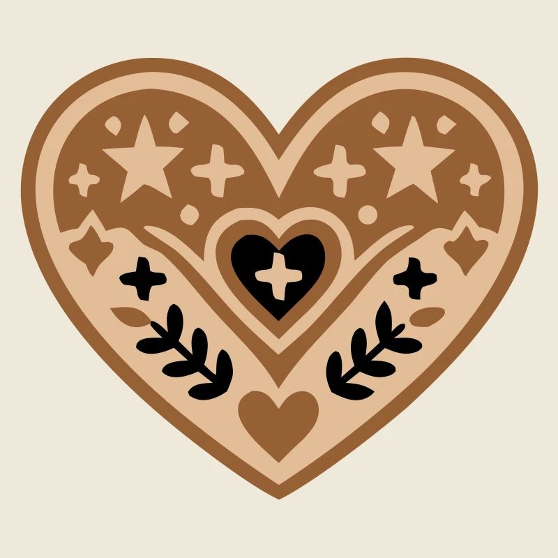 Heart Cross Baptism Communion