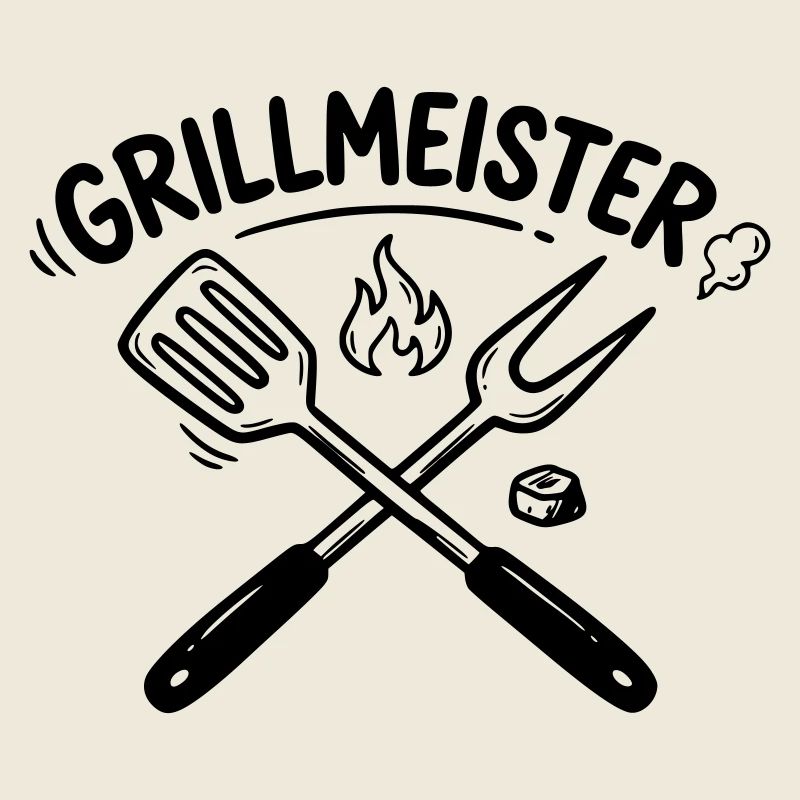 Grill Master BBQ Grilling Pitmaster Hommes