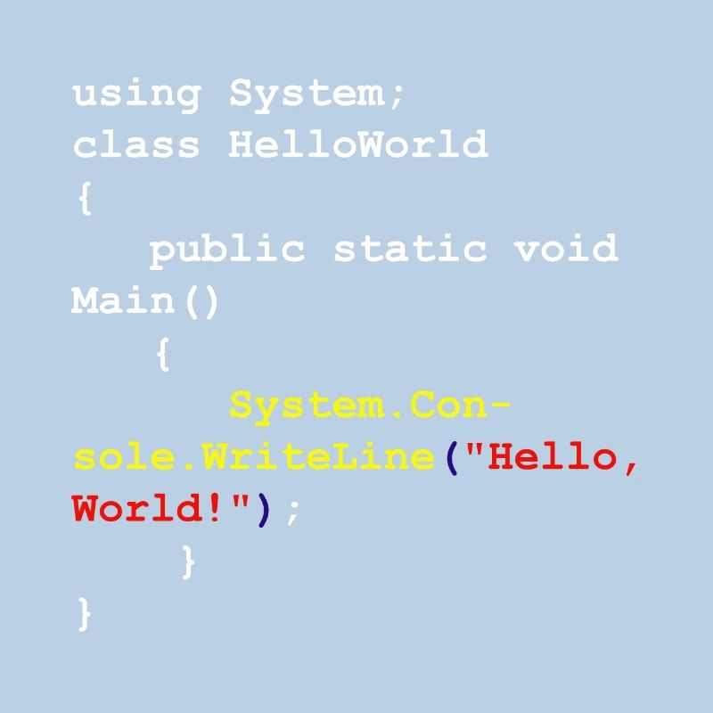 Programme cadeau pour les développeurs Hello World C # Sharp