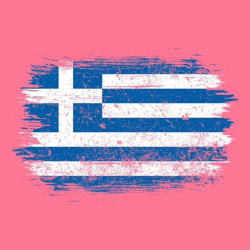 Drapeau grec brossé