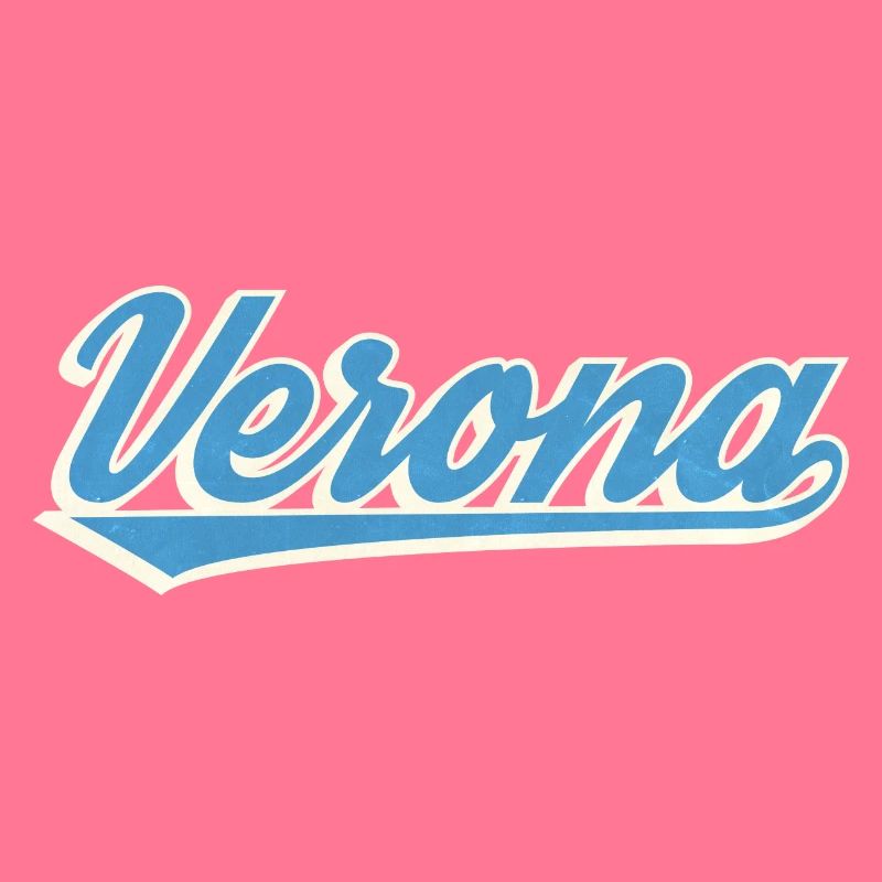 Verona Blau Script Logo
